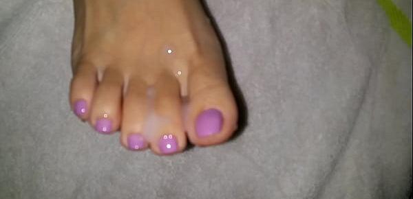  Cream sexy petite toes